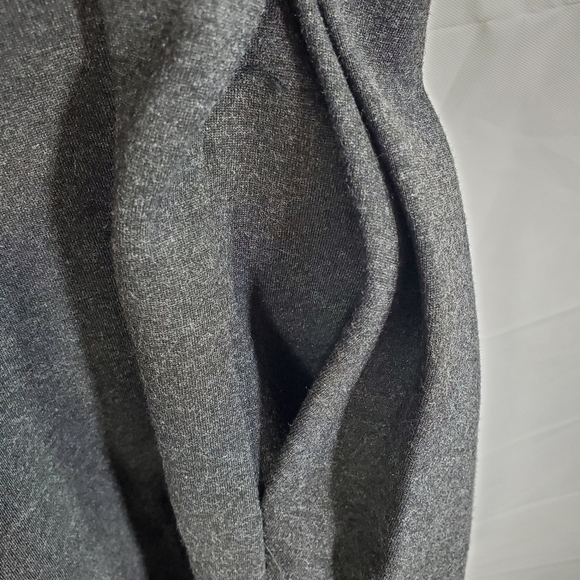 Vince Sleeveless Pleated Dress Charcoal Gray Drop Waist 2 Side Pockets Size 6 - Picture 7 of 8